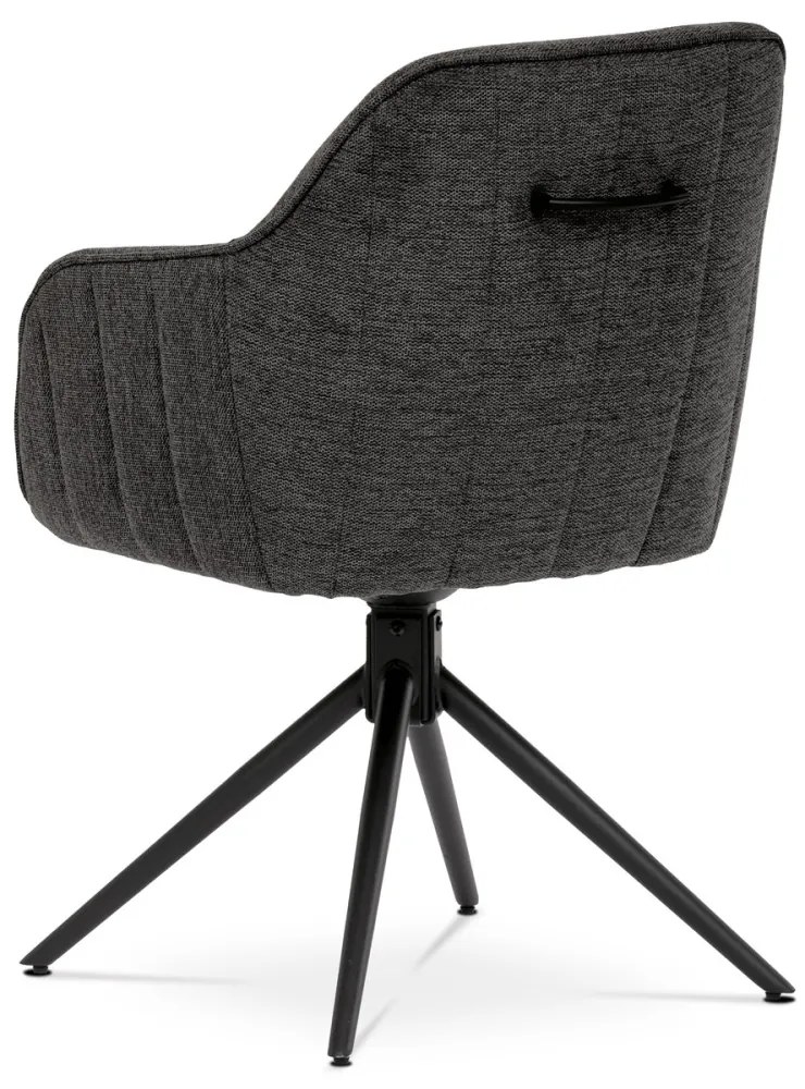 Scaun modern gri pivotant. Mecanism de retractare HC-536