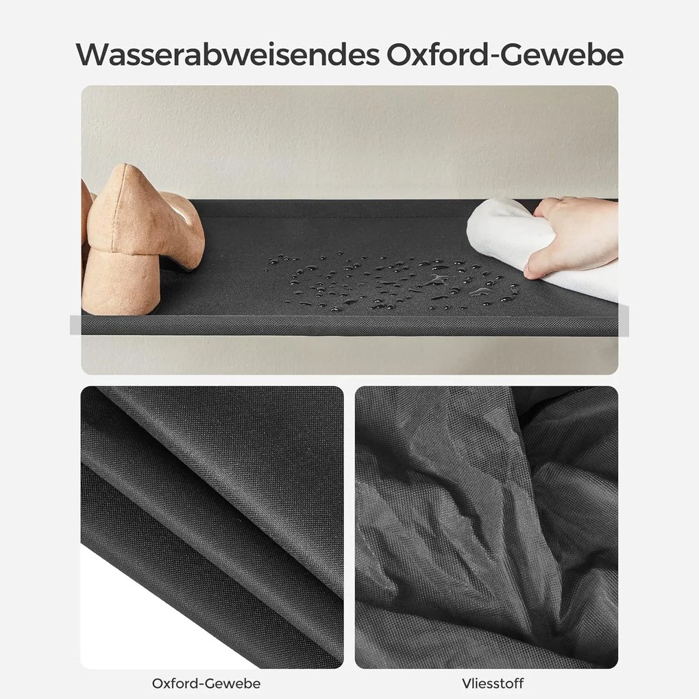 Cipőtartó 5 szintes, fém cipőtartó 20-25 pár cipőhöz, 29x89x92,5 cm, barna-fekete