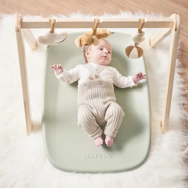 Nattou - Pelenkázó alátét SOFTY 50x70 cm zöld