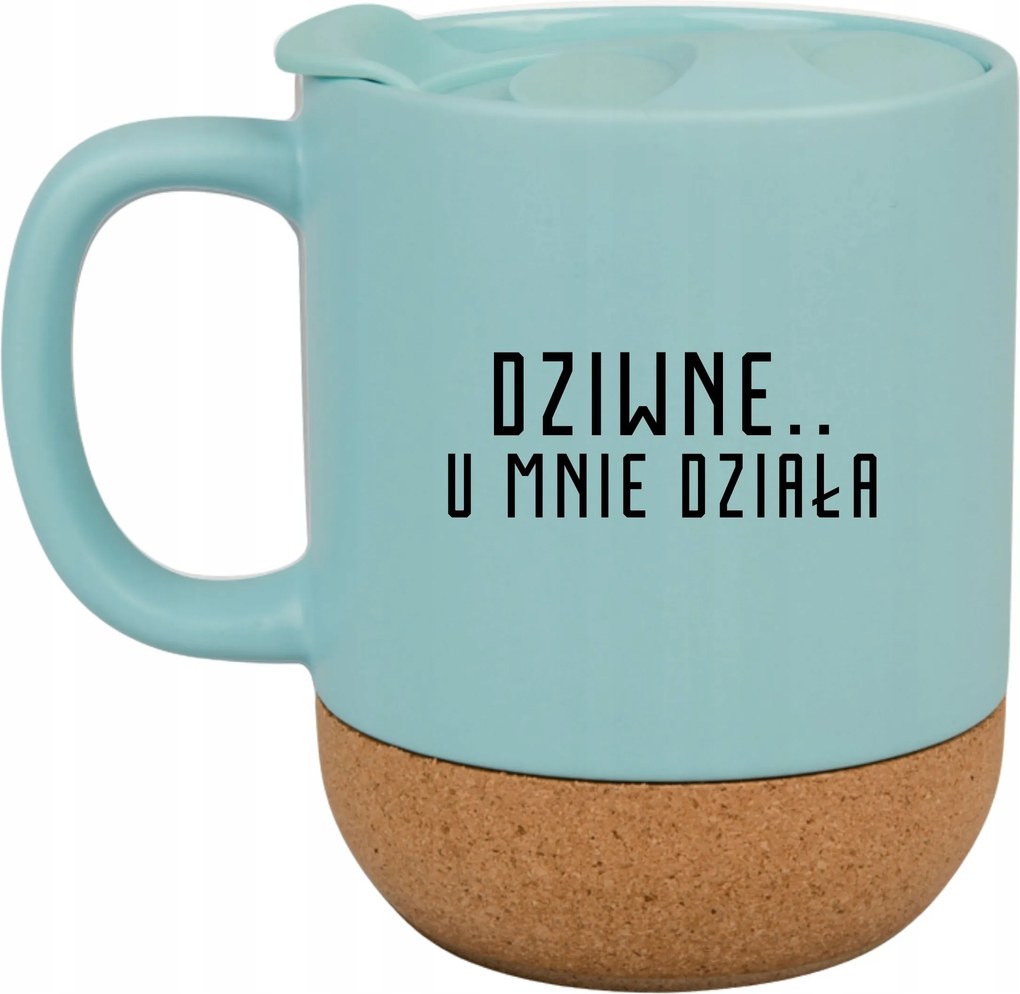 Kék Bögre Fedéllel Ajándék Furcsa Nálam Működik It Iroda