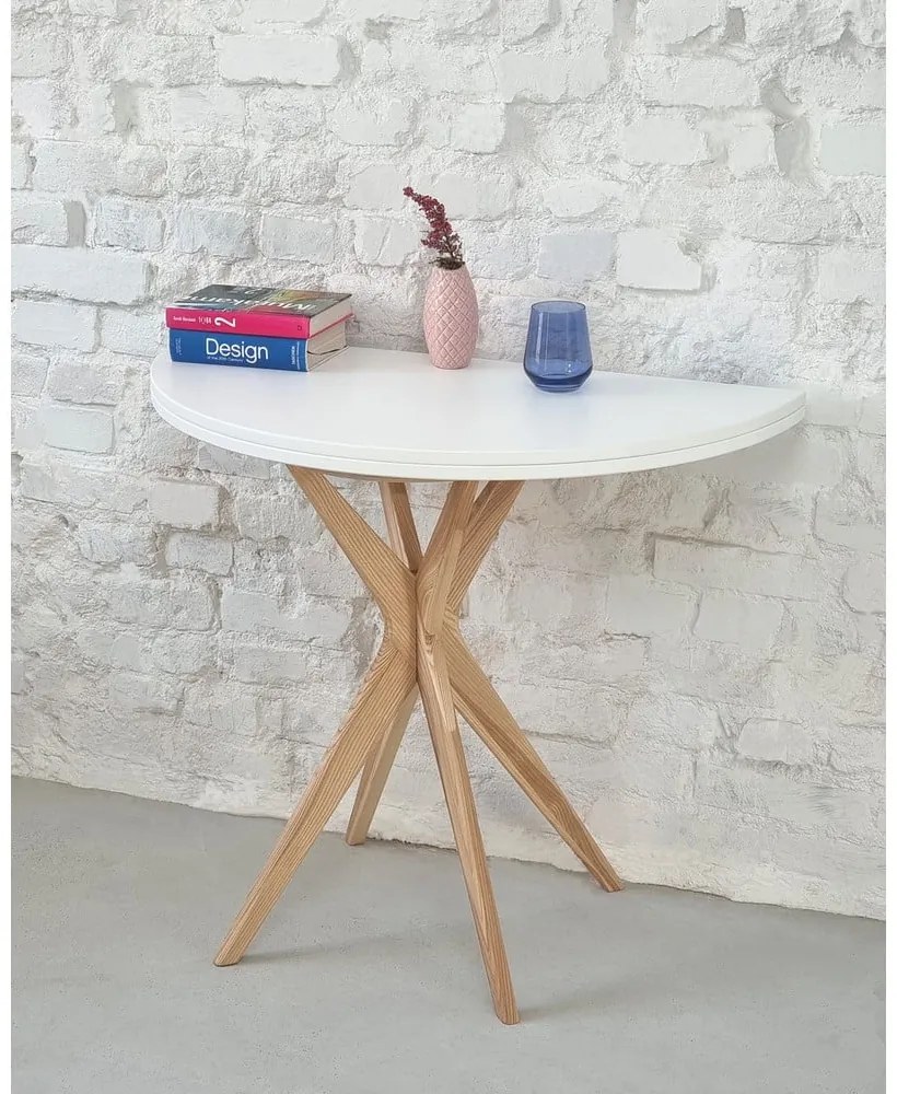 Kerek bővíthető étkezőasztal 65x90 cm Jubi – Ragaba