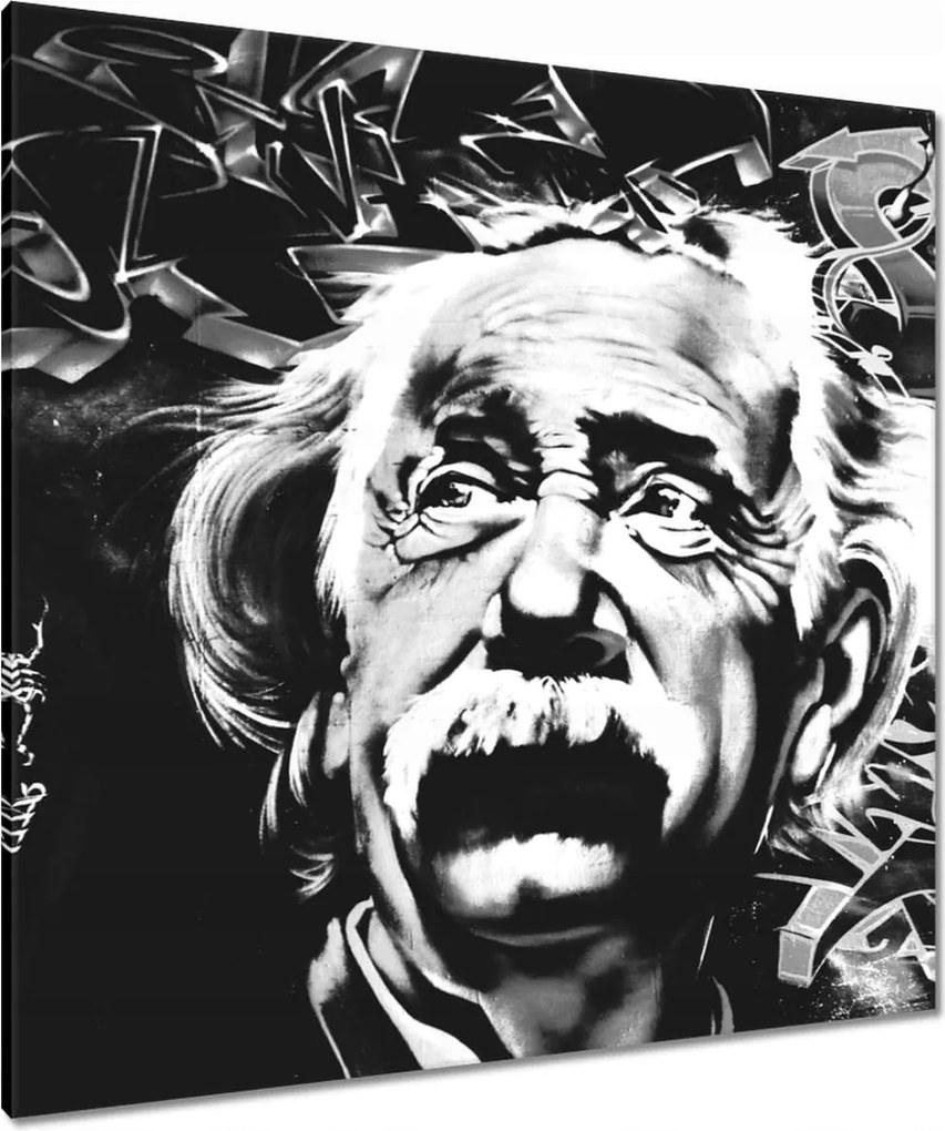 Festmények 90x90 Albert Einstein Graffiti