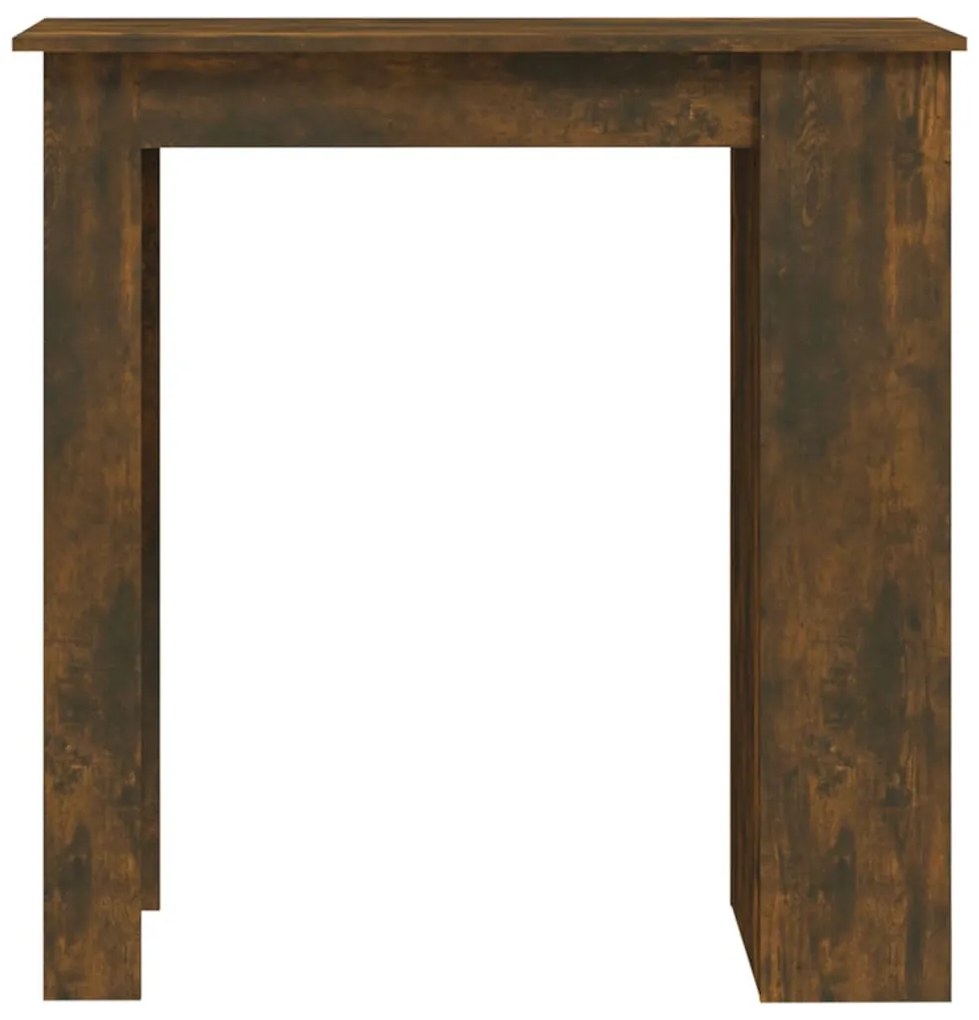 Füstös tölgy színű bárasztal tárolópolccal 102 x 50 x 103,5 cm