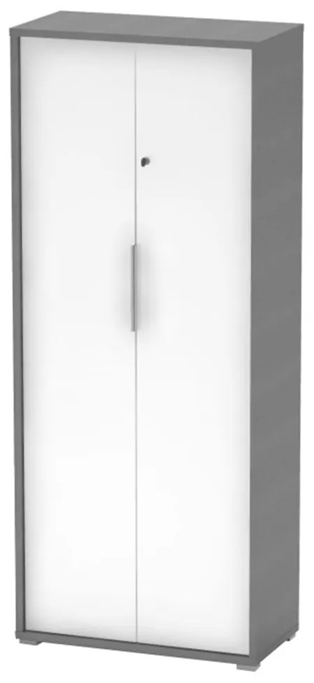 Irodai szekrény zárral Hamila NEW TYP 31 (grafit + fehér). 1028789