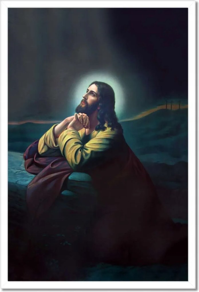 Poszterek keretben 40x60 Ima a kertben Jézus