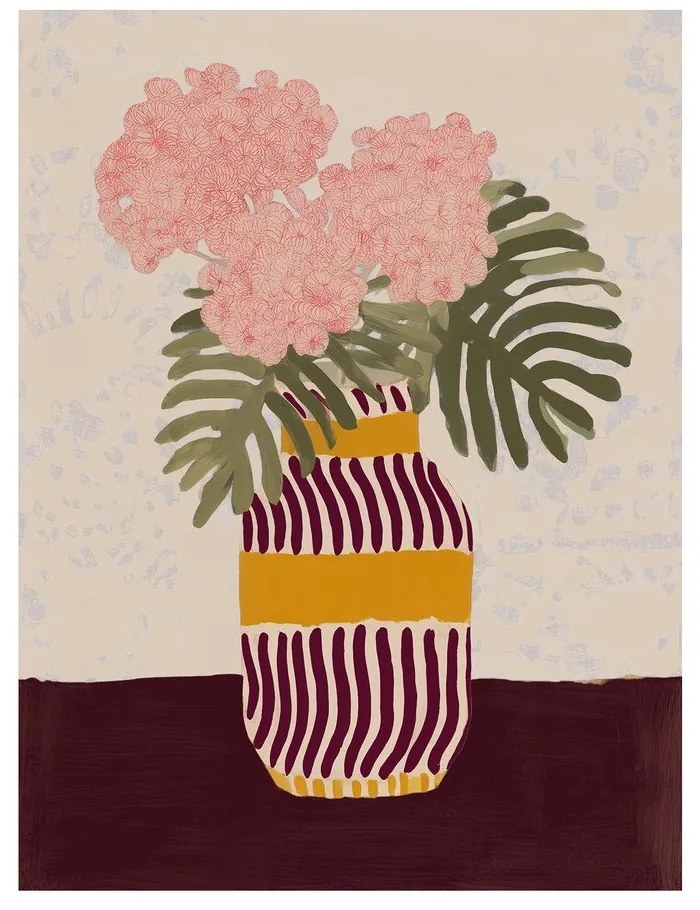 Kép 60x80 cm Striped Vase – Styler