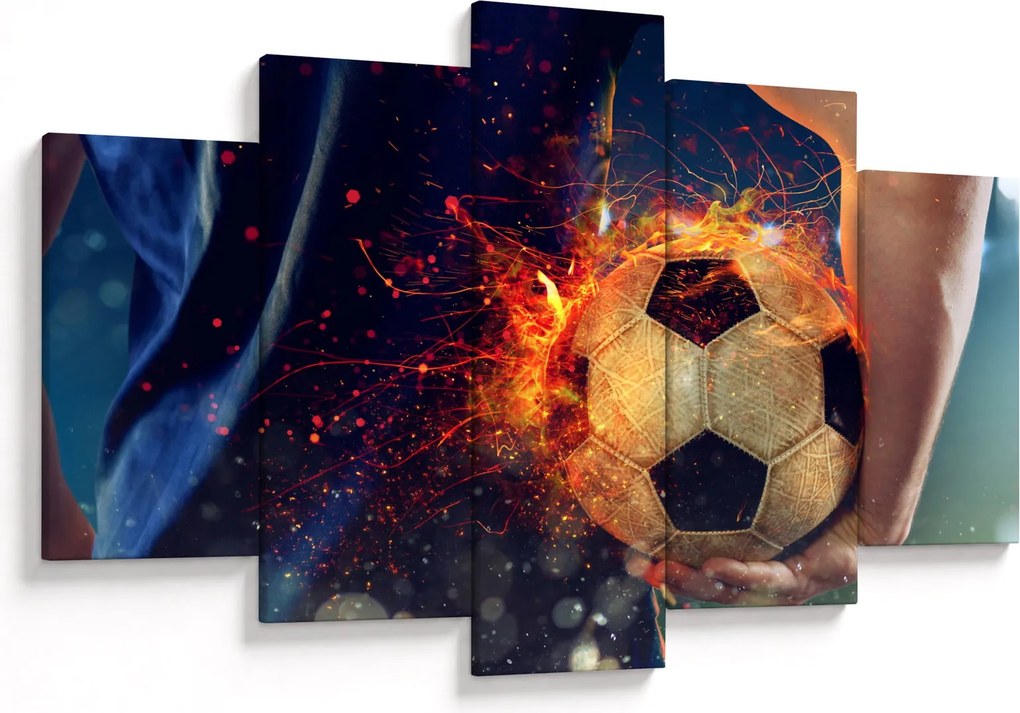 Kép - Futball-labda a tűzben (150x105 cm)