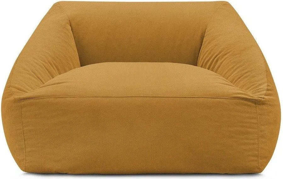 Sárga kordbársony babzsákfotel Lilibet – Bobochic Paris