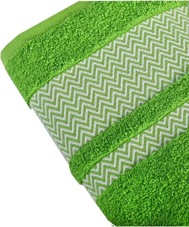 EMI Ates zöld pamut törölköző 50x90 cm