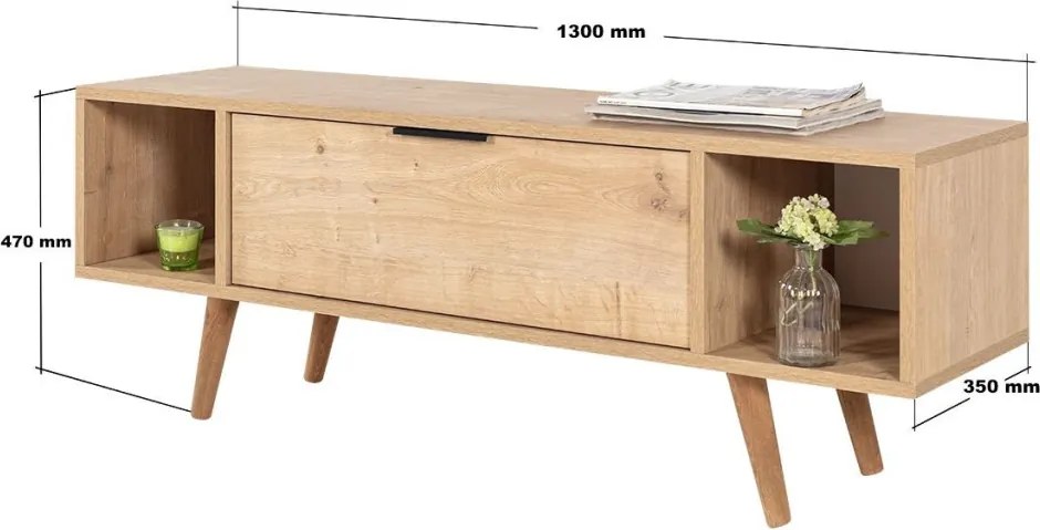 Mesir TV-állvány, 130 cm – TR707DWL1190