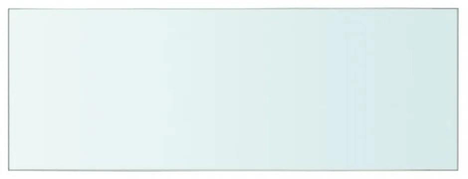 2 db átlátszó üveg paneles polc 40 x 12 cm