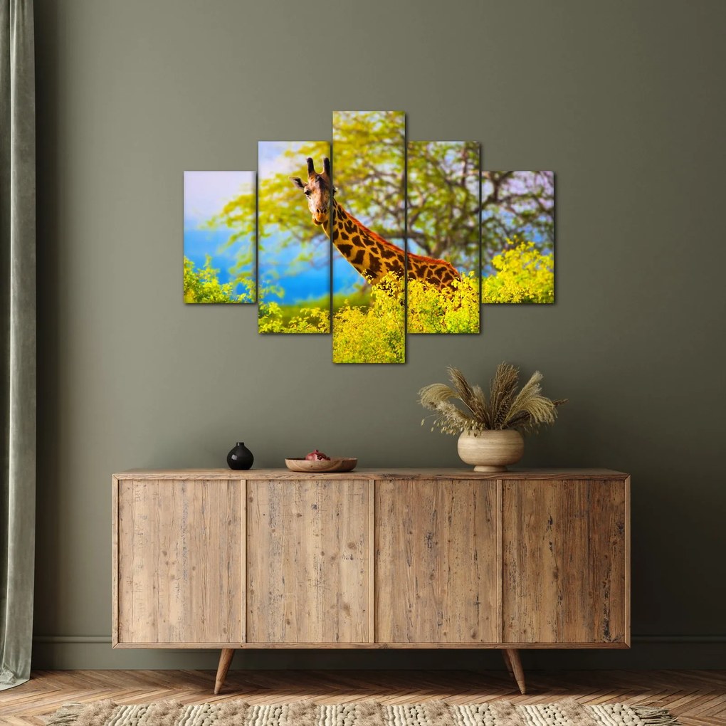 Egy kép egy zsiráfról Afrikában (150x105 cm)