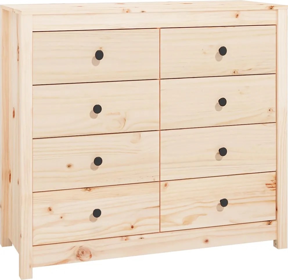 vidaXL tömör fenyőfa kisszekrény 100 x 40 x 90 cm