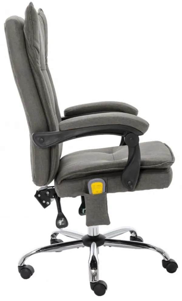 szürke szövet masszázsfunkciós irodaszék