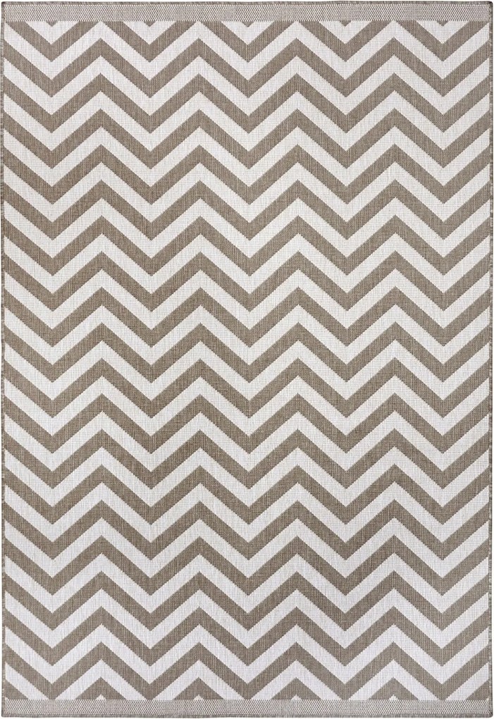 Teraszszőnyeg 120x170cm ,bézs-krém kétoldalas,lapos szövésű zsinóros