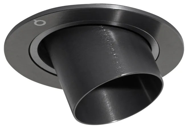 Modern beépíthető spotlámpa, sötétmetál GU10, 35 mm-es kerek, dönthető - Installa