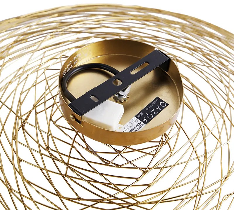 Keleti mennyezeti lámpa arany 60 cm - Glan