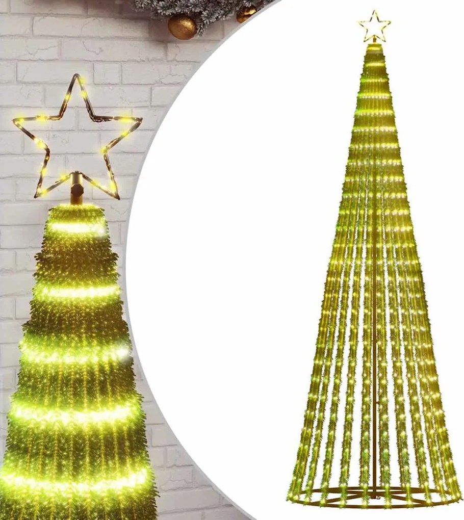 vidaXL meleg fehér LED karácsonyfa 475 LED 247 cm