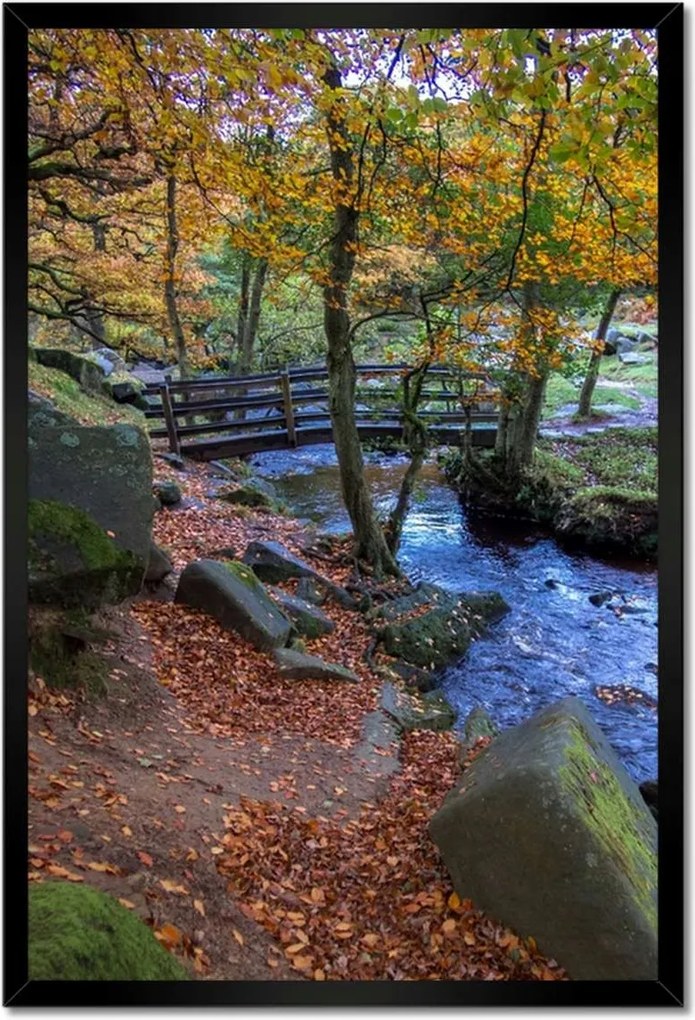 Poszterek keretben 40x60 Híd a parkban