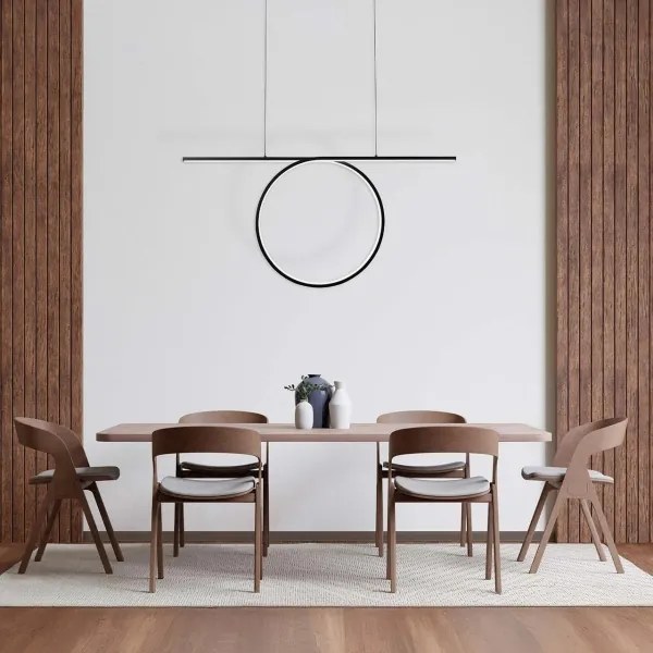 LED csillár kábelen ODETTA LED/42W/230V 4000K fekete