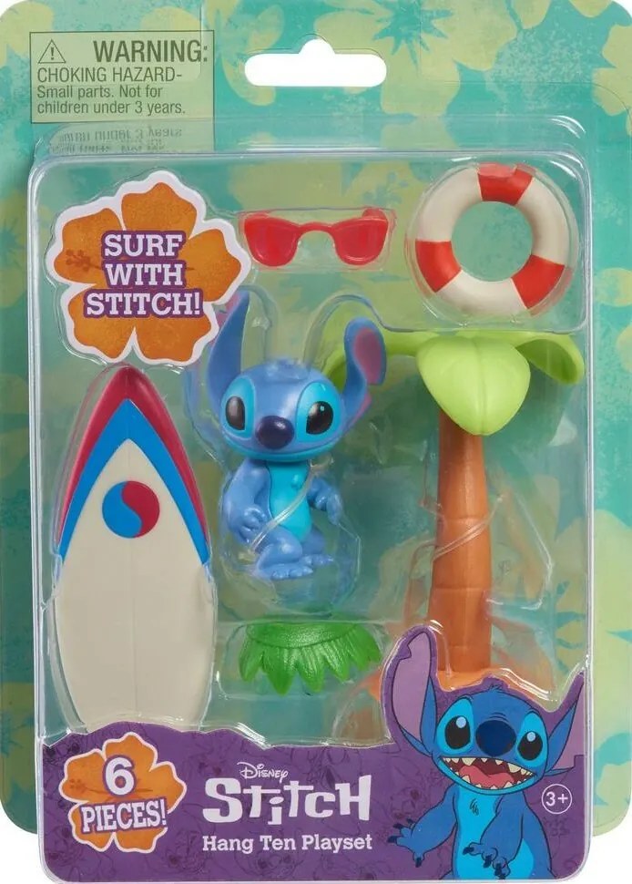 Stitch figura szörfdeszkával