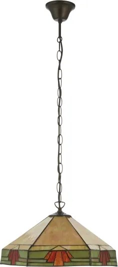 Endon 111989 - Tiffany NEVADA láncos csillár 3xE27/10W/230V átm. 40 cm