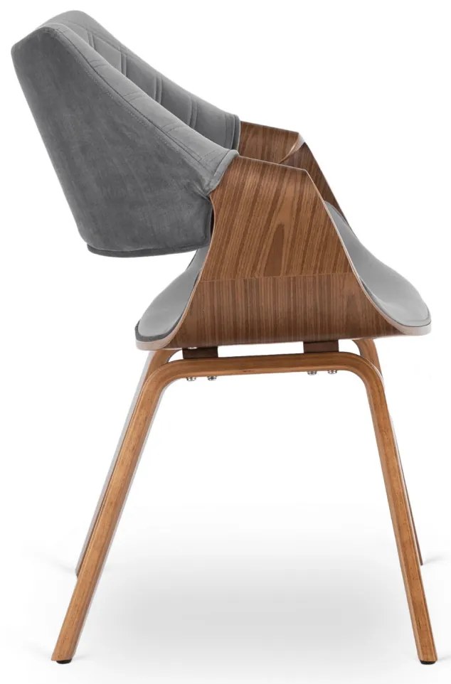 Szürke Bársony Étkezőszék. LUISE