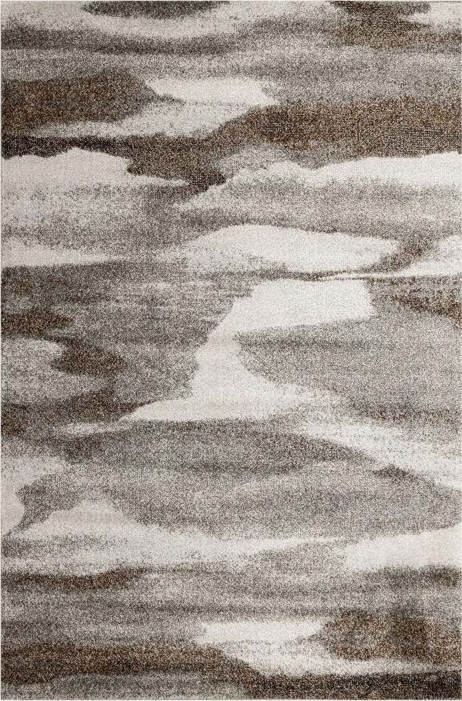 Szőnyeg Szürke Barna Vakolat Beton Puha Csillogó Ponte Nappali 100x200 cm