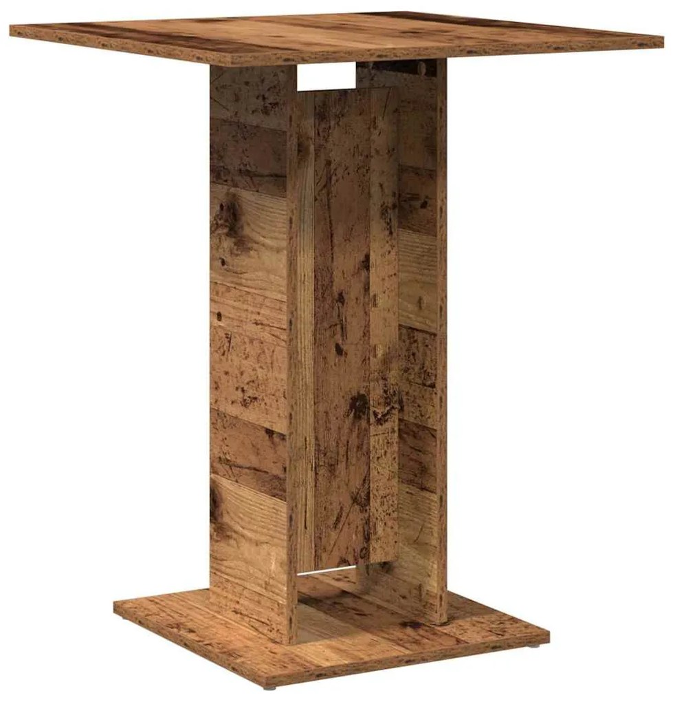 antik fa szerelt fa bisztróasztal 60 x 60 x 75 cm