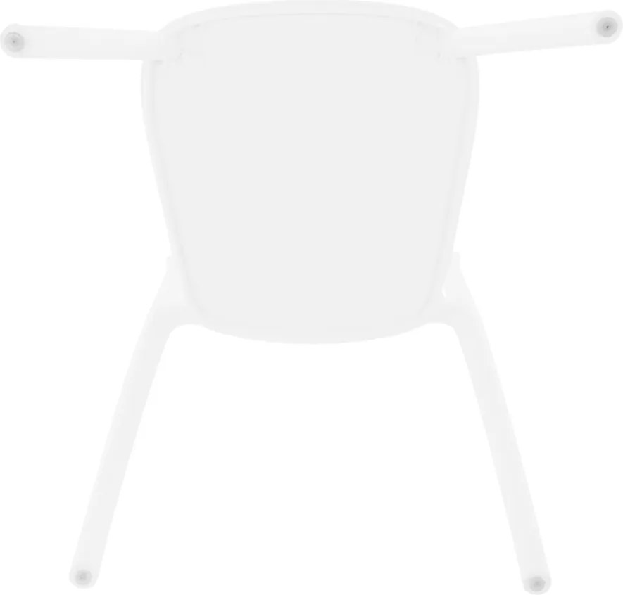Rakásolható szék, fehér, FEDRA NEW