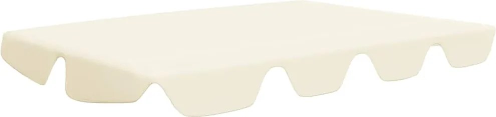 vidaXL krémszínű csere ponyva kerti hintaágyhoz 150/130 x 105/70 cm