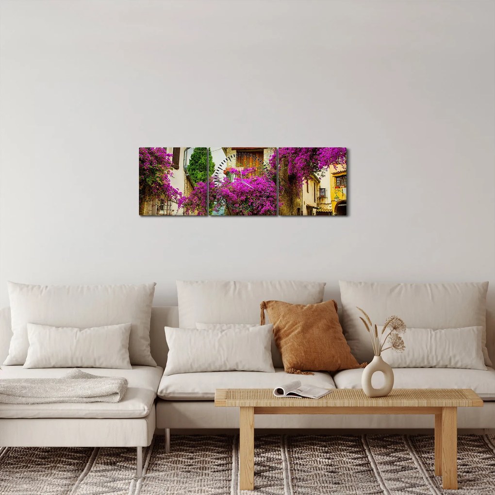 Kép - Mediterrán lusta sikátor (órával) (90x30 cm)