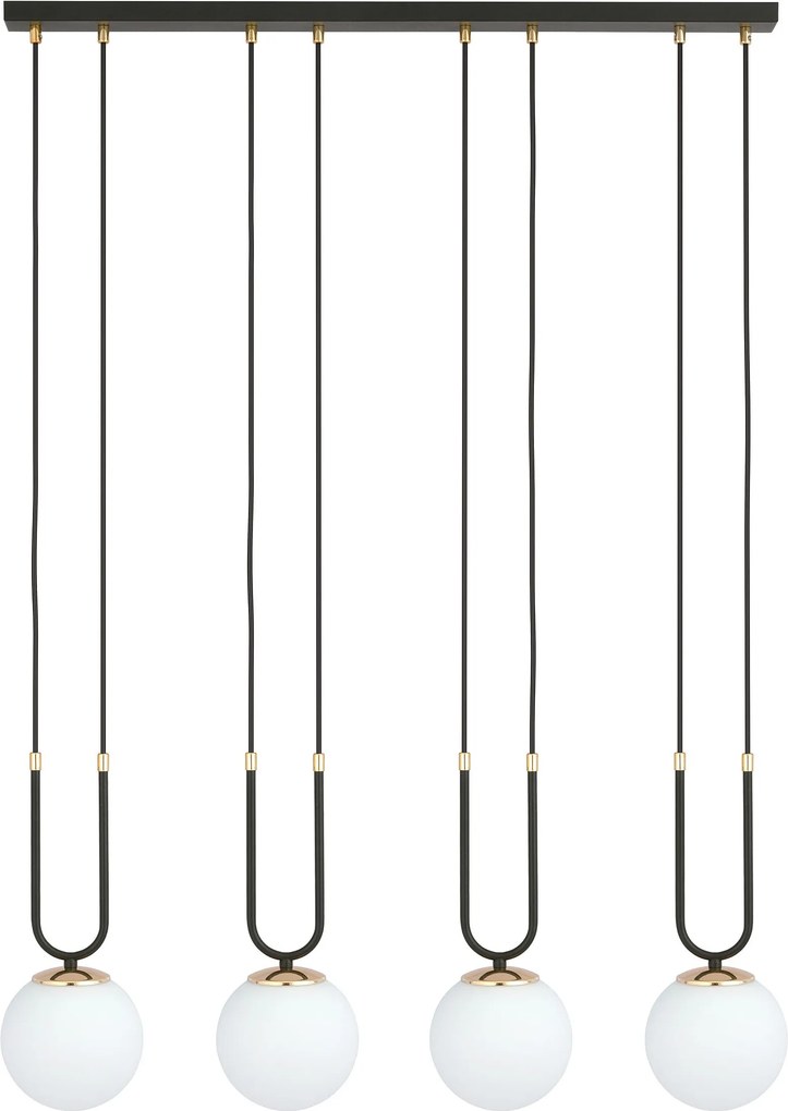 Emibig modern függeszték glam fehér fekete emi1112/4