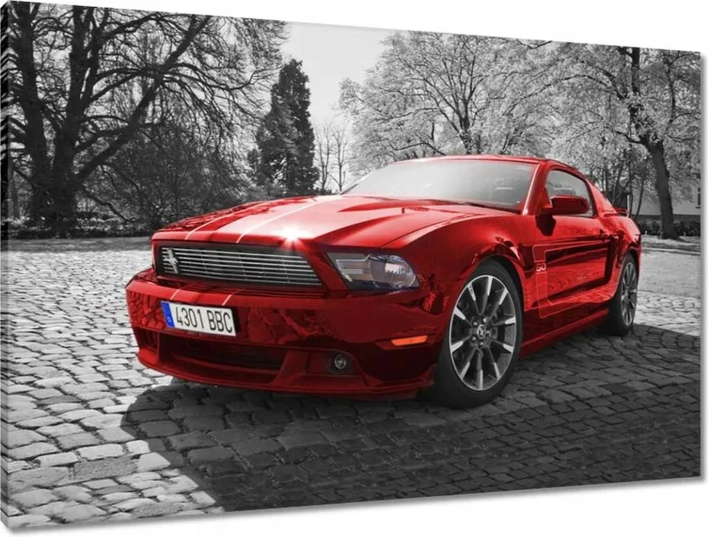 Vászonkép 90x60 Piros Mustang