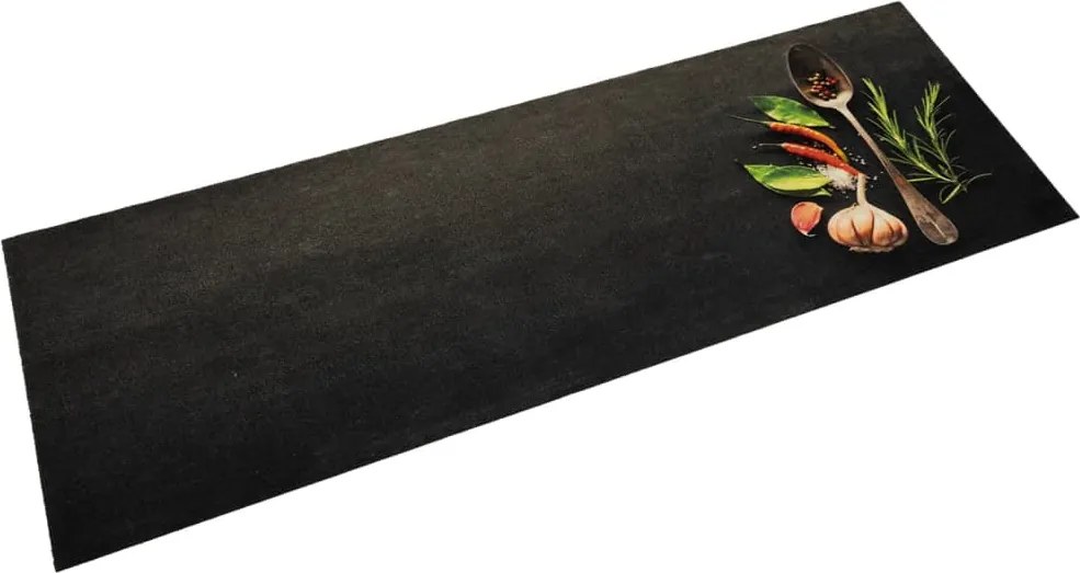 vidaXL mosható fűszermintás bársony konyhaszőnyeg 60x180 cm