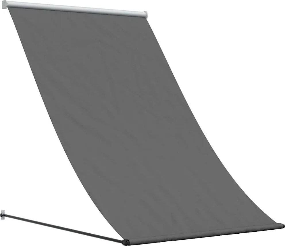 vidaXL antracit szövet és acél feltekerhető napellenző 150 x 150 cm