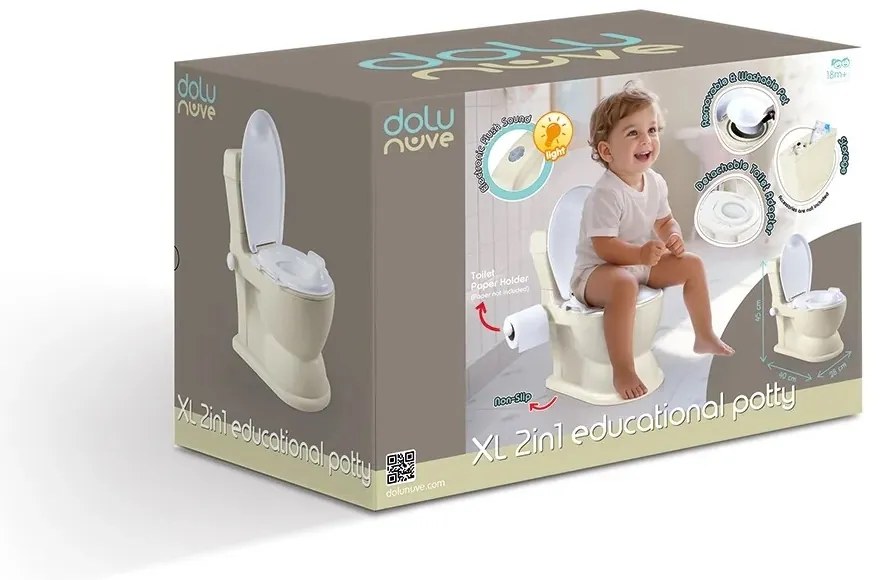 Dolu Gyermek WC XL, bézs, 45 x 40 x 28 cm, bézsszínű