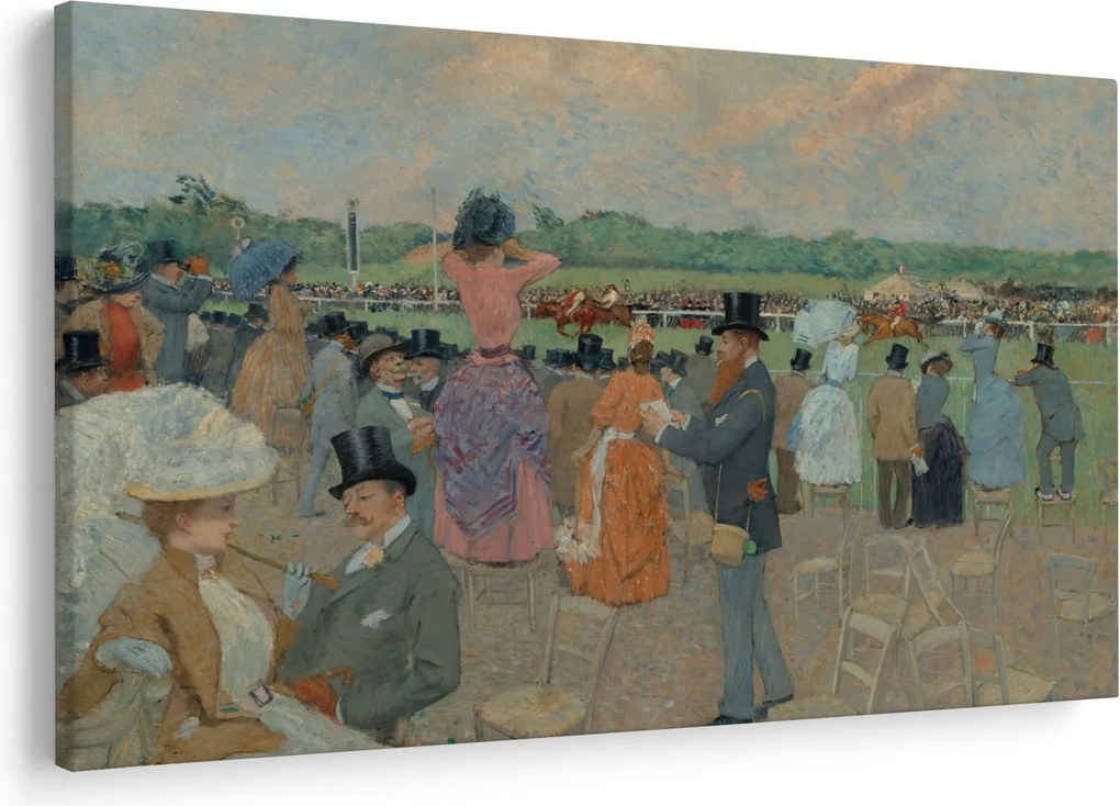 Kép - Jean-Louis Forain, The Races at Longchamp, reprodukciók (90x60 cm)