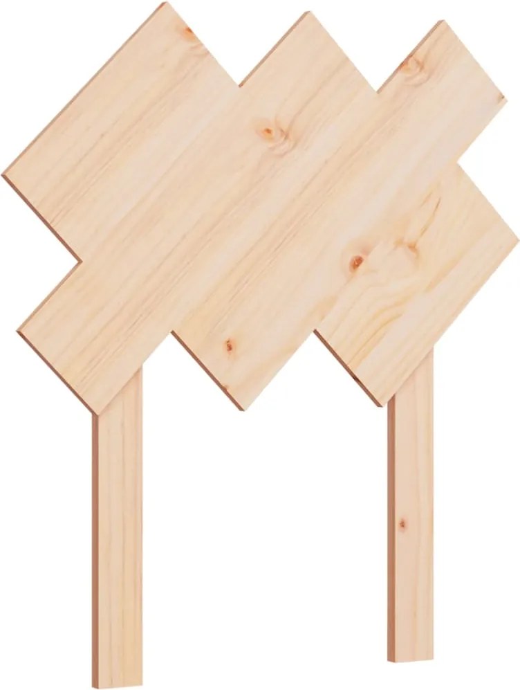 vidaXL tömör fenyőfa ágyfejtámla 72,5x3x81 cm