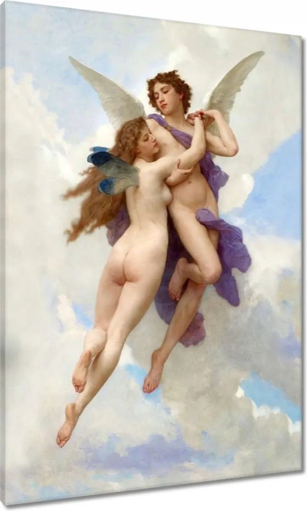 Vászonkép 70x100 Bouguereau Angyalok Szerelem