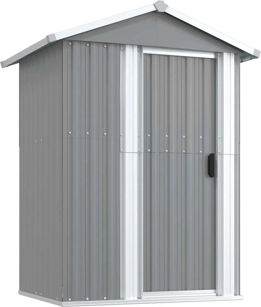 vidaXL szürke horganyzott acél kerti fészer 126x97,5x177 cm