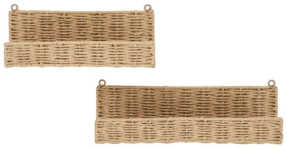 Natúr színű polc készlet 2 db-os 10 cm Treviso – House Nordic