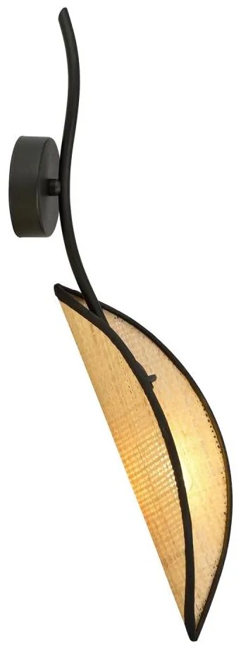 Fali lámpa LOTUS 1xE14/10W/230V fekete/bézs