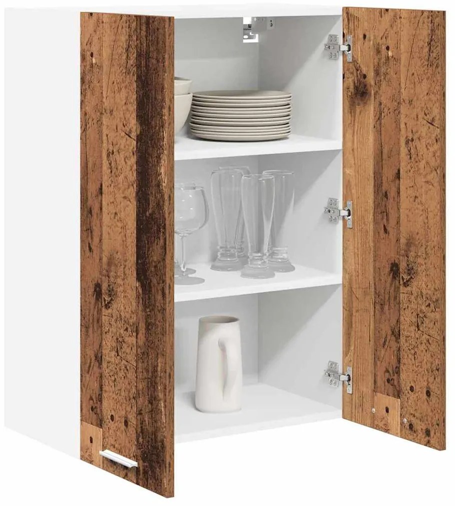 Függő szekrény polcokkal Riga Öreg fa 60 x 31 x 80 cm Faanyag