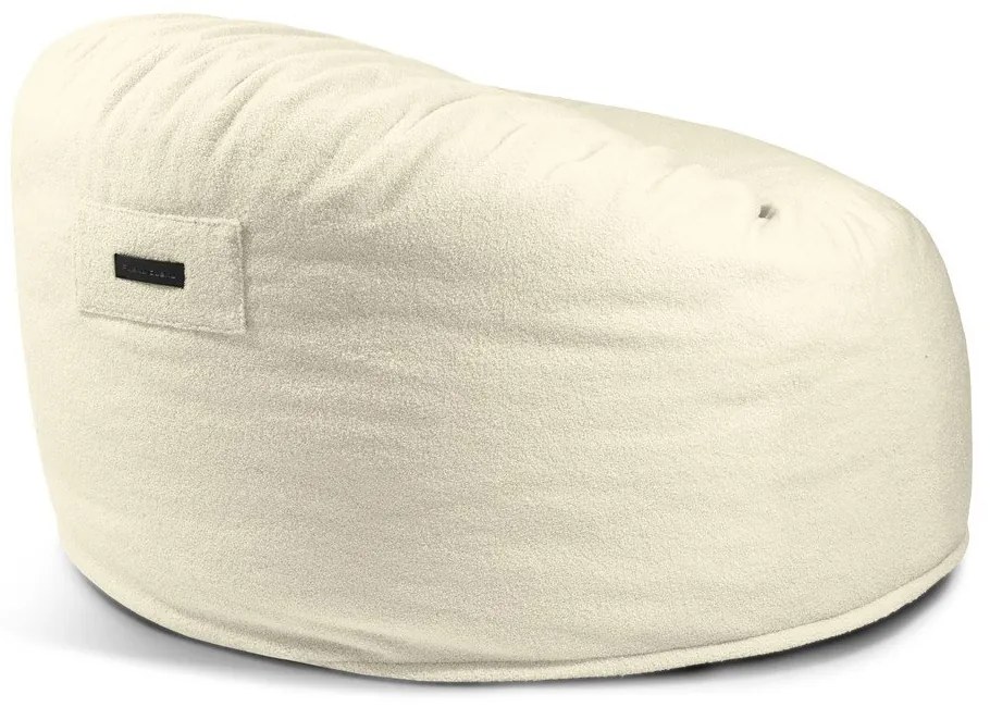 Világosszürke buklé babzsákfotel Om 110 – SLOWDOWN