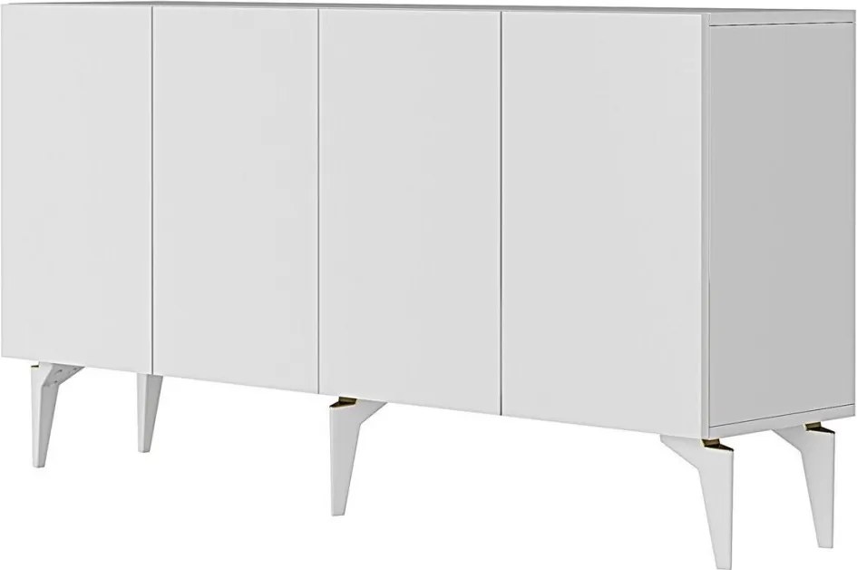Lipa komód, fehér, 125 cm