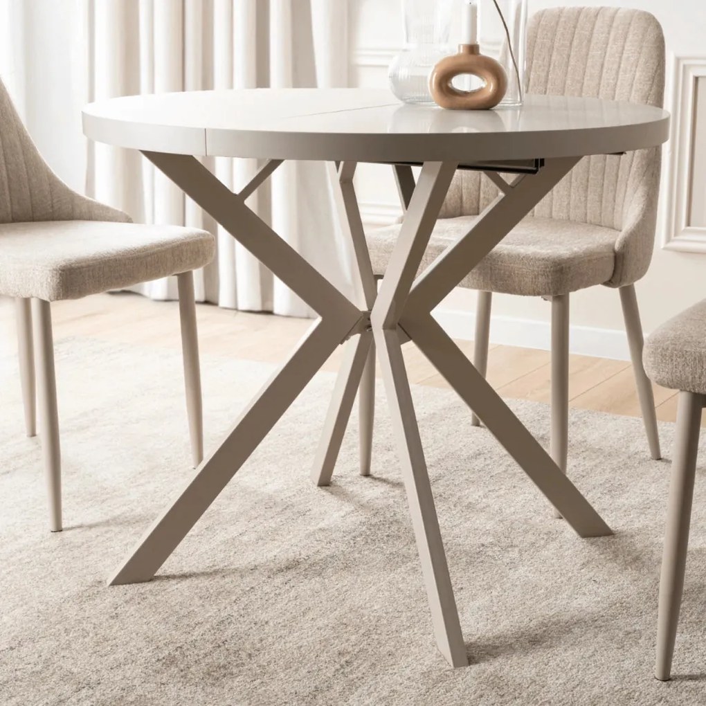 LUGO bővíthető asztal 90–190 cm, kasmír