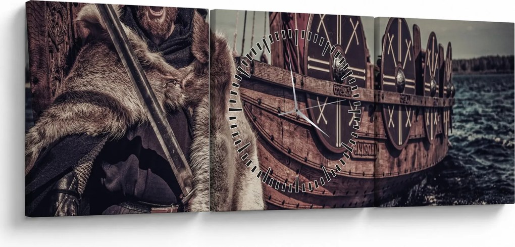 Kép - Viking (órával) (90x30 cm)