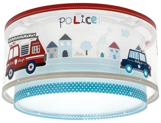 Dalber 60616 - Gyermek mennyezeti lámpa POLICE 2xE27/60W/230V