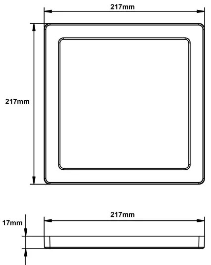 Globo 12380-18B - LED Mennyezeti lámpa LASSE LED/18W/230V 3000/4000/6500K fekete